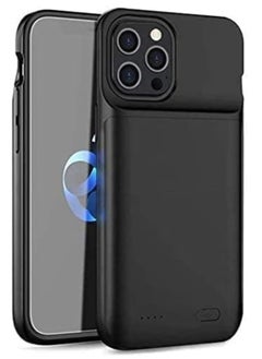 Battery Case for iPhone 12/12 Pro & Pro Max Slim Portable Protective Extended Charger Cover With Wireless Charging Compatible With iPhone 12/12 Pro & Pro Max (Gray 4800 mAh 12 Pro Max)