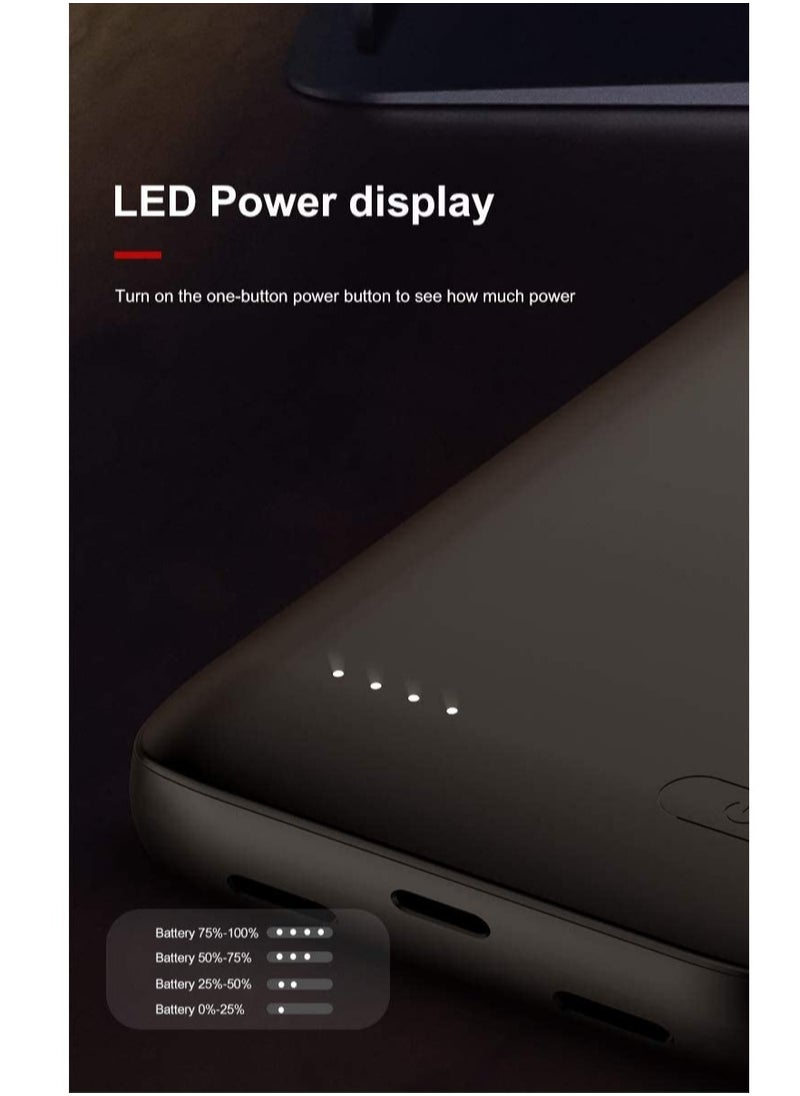 ELTRAZONE - Battery Case for iPhone 12/12 Pro & Pro Max Slim Portable Protective Extended Charger Cover With Wireless Charging Compatible With iPhone 12/12 Pro & Pro Max (Gray 4800 mAh 12 Pro Max) - Image 1