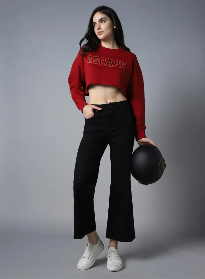HIGH STAR High Rise Regular Fit Jeans with Pockets by Styli