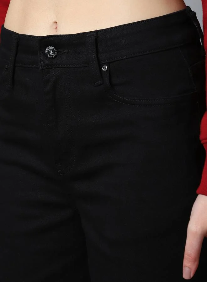 HIGH STAR High Rise Regular Fit Jeans with Pockets by Styli