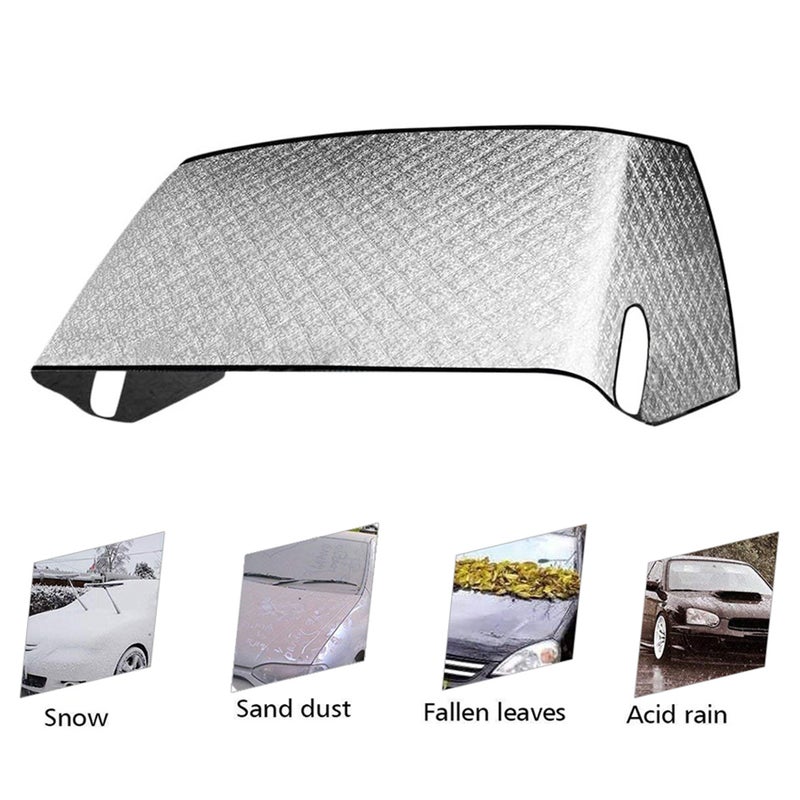RV Windshield Cover RV Front Window Sunshade Cover Anti Snow, Anti Frost, Anti, Anti Dirt with Magnet to Hold Securely in Place, no Drilling - Image 3