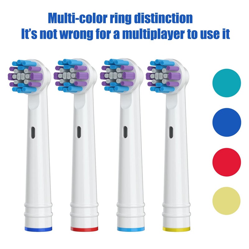 Mailink Replacement Toothbrush Heads for Oral-B, 4 Pack Replacement Heads Compatible with Oral B Braun Electric Toothbrush, 1 Count (Pack of 4) - Image 3