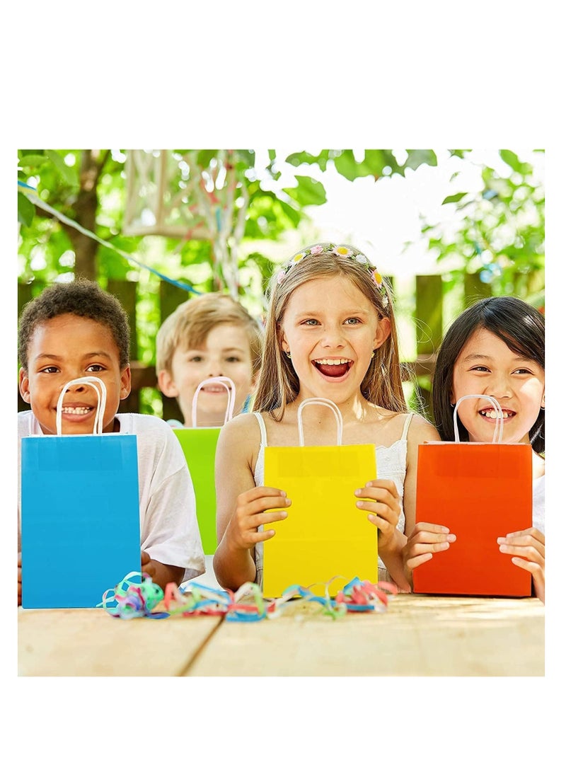 ECVV مجموعة من 12 قطعة من أكياس الهدايا من ECVV، أكياس ورقية صديقة للبيئة مع مقابض، أكياس ورقية كبيرة، أكياس تسوق، أكياس كرافت، أكياس بيع بالتجزئة، أكياس حفلات (أحمر، 27 * 22 * 11 سم) - Image 4