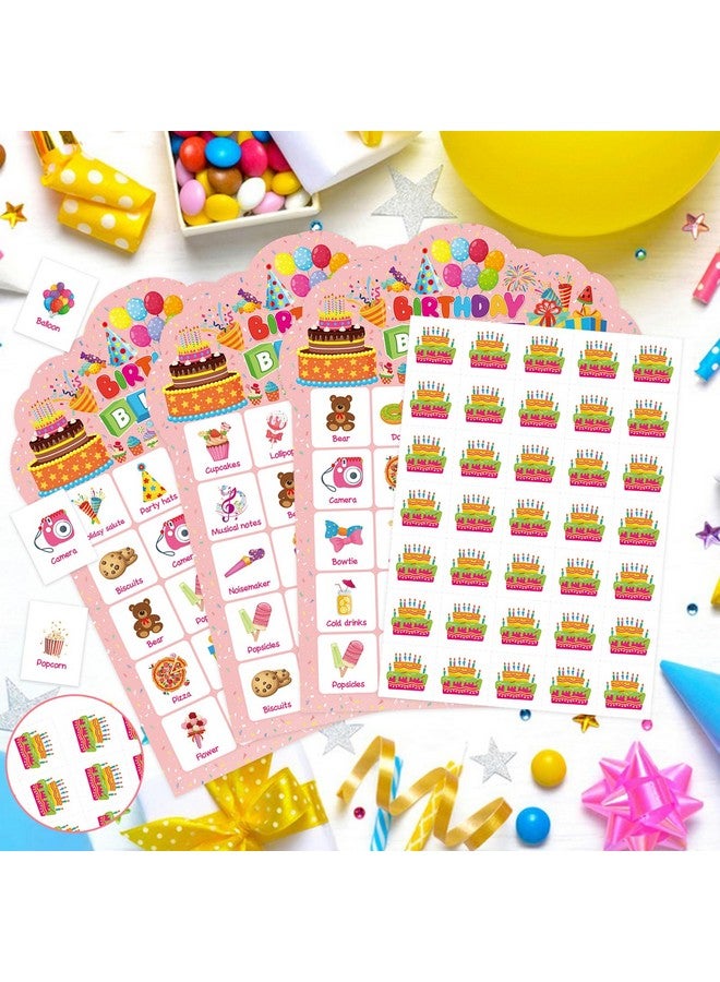 Leezead Birthday Bingo Game Cards, 24 Players Birthday Bingo Cards Party Games for Family Friends Adults Large Group Holiday Activities Supplies - Image 5