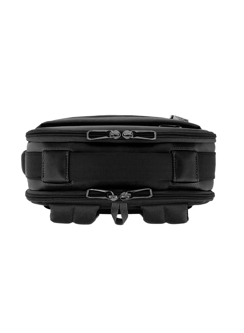 Samsonite  Vestor Backpack, 100% Polyester, Black|Bottle Holder|Adjustable Strap|Laptop & Tablet Compartment|Smart Sleeve|Front Storage Compartment - 2 Years International Warranty  | Best Price UAE