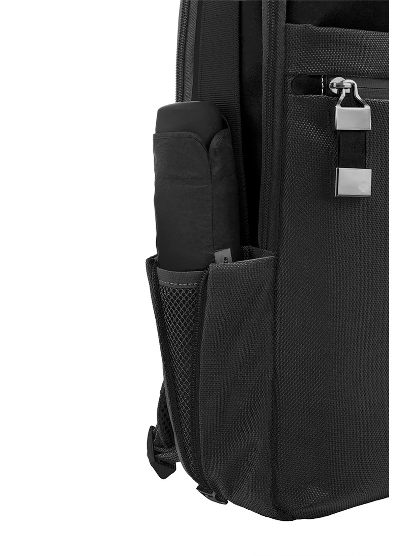 Samsonite  Vestor Backpack, 100% Polyester, Black|Bottle Holder|Adjustable Strap|Laptop & Tablet Compartment|Smart Sleeve|Front Storage Compartment - 2 Years International Warranty  | Best Price UAE