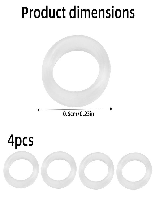 Fukaisu 4pcs O-Rings for Medela Harmony Manual Breast Pump, Rubber Gasket Replacement Parts for Hand Breast Pump Handle - Image 2