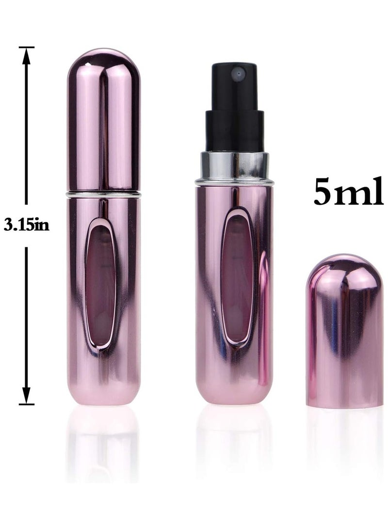 Portable Mini Refillable Perfume Atomizer Bottle Atomizer Bottle, Refillable Spray, Scent Pump Case, Travel 4 Pcs Pack of 5ml  - Image 3