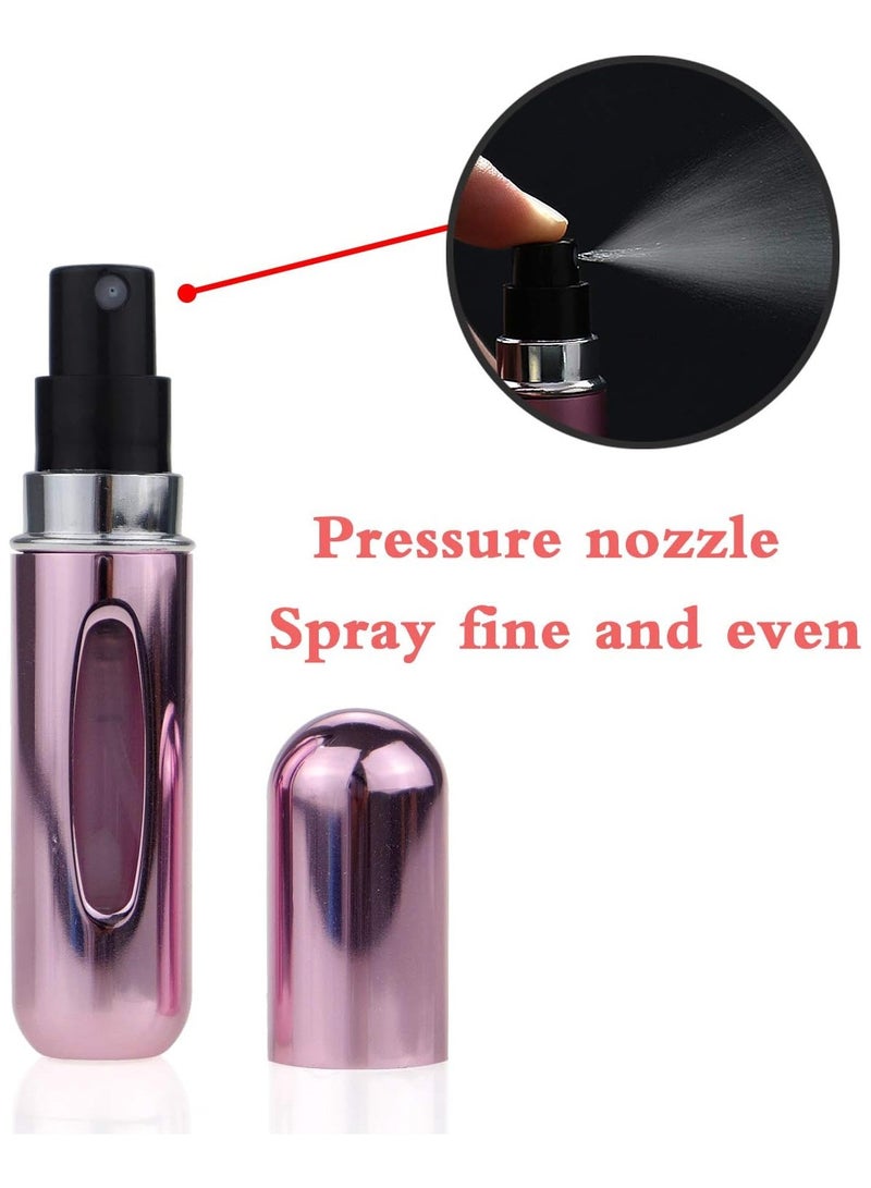 Portable Mini Refillable Perfume Atomizer Bottle Atomizer Bottle, Refillable Spray, Scent Pump Case, Travel 4 Pcs Pack of 5ml  - Image 4