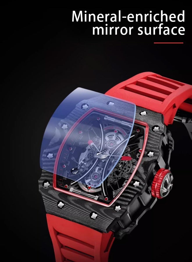 KIMSDUN Men's fashionable watches, barrel-shaped watches, unique and stylish watches, suitable for wearing in various occasions - Image 5