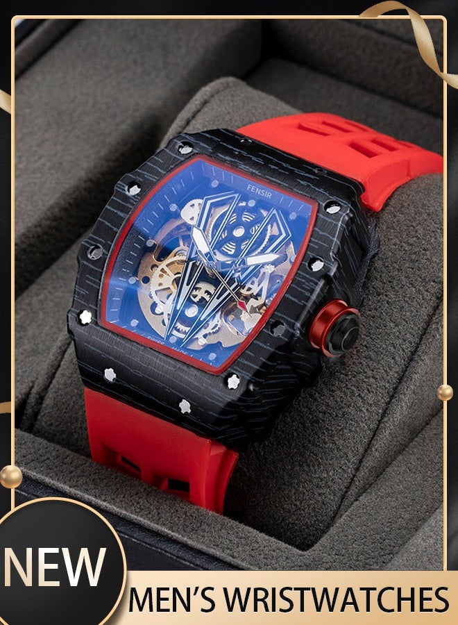 KIMSDUN Men's fashionable watches, barrel-shaped watches, unique and stylish watches, suitable for wearing in various occasions - Image 1