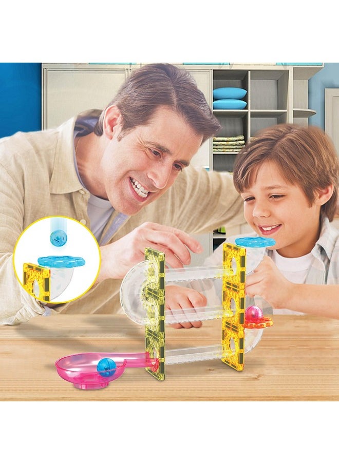 Magnet Tiles Building Block Travel Size Magnetic Marble Run Construction Toy Set Mini Diamond Marble Racetrack Building Blocks Playset Education Stem Learning Kit Boy Girl 3+ Ptmg45 - pzsku/Z3D5B5AB475A988D24D09Z/45/_/1725343567/d322c3df-298a-4ad4-be09-dab004d0058a