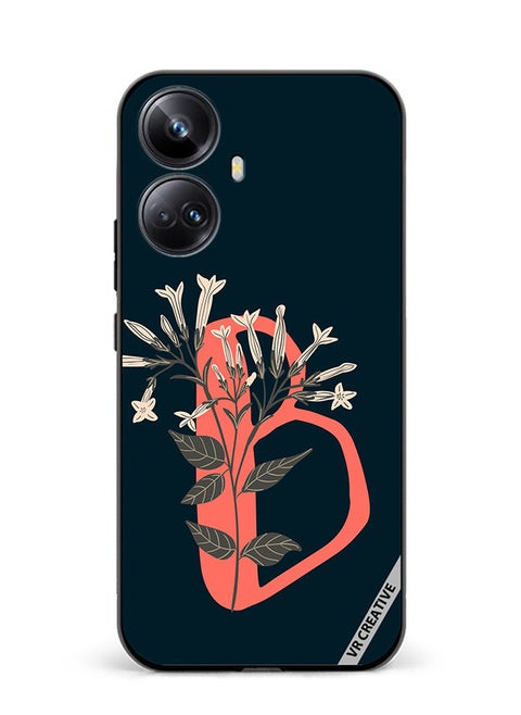 Protective Case Cover For Realme 10 Pro Plus Alphabet B Design Multicolour