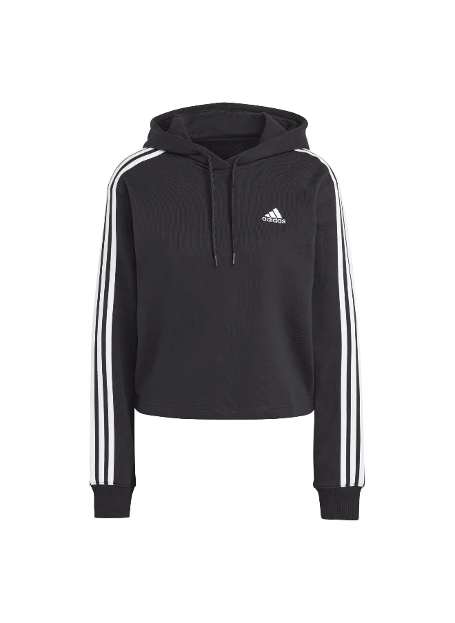 Adidas adidas W 3S Ft Cr Hd Black Training Sweatshirts 2XS