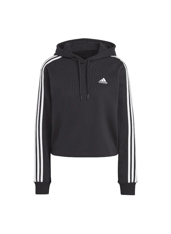 Adidas adidas W 3S Ft Cr Hd Black Training Sweatshirts 2XS