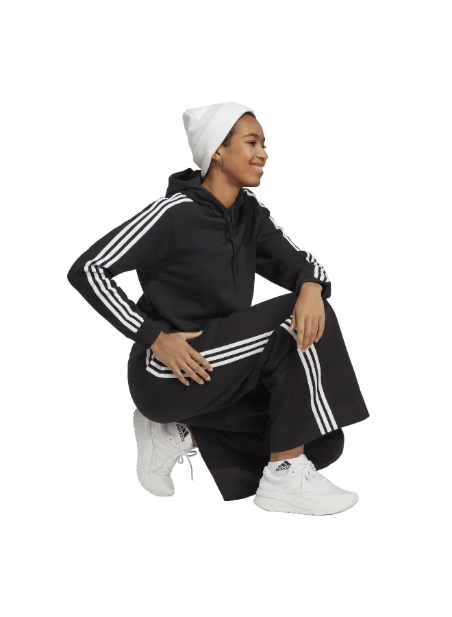 adidas سويت شيرت تدريب W 3S Ft Cr Hd أسود مقاس 2XS