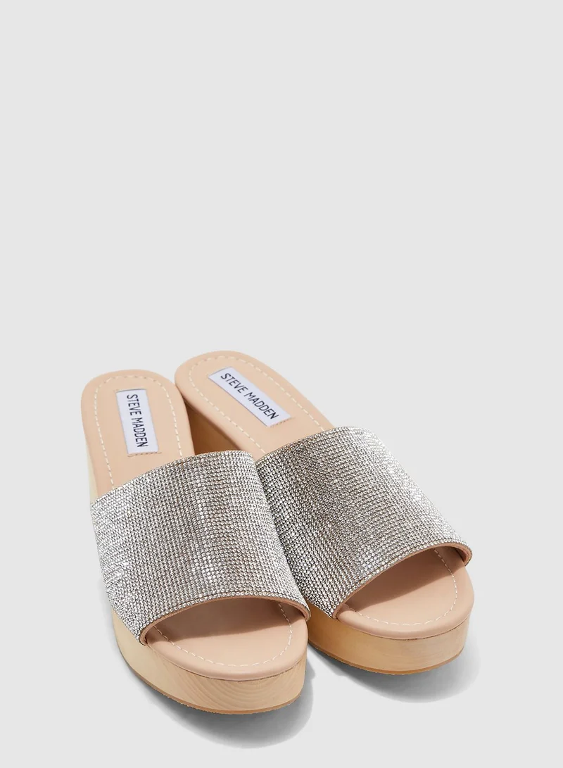 STEVE MADDEN Clarke-R Single Strap Wedge Sandals