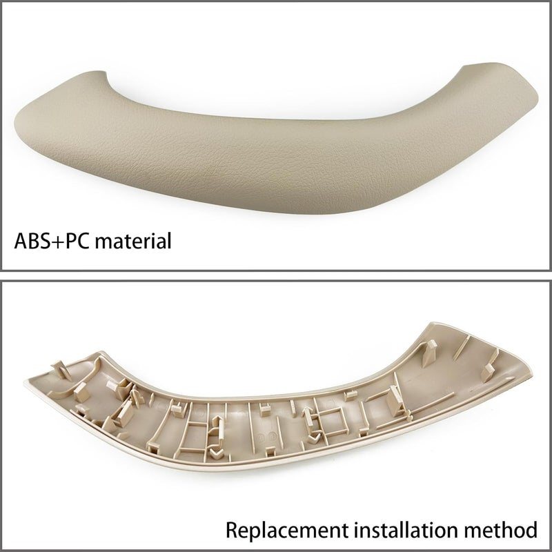 CHUANGHUI Car Door Handle for BMW X2 F39 X1 E84 F48 2010-2023 Interior Door Handles Replace Cover Car Door Handle Accessories (X1 X2 F39 F48 Beige White) - Image 5