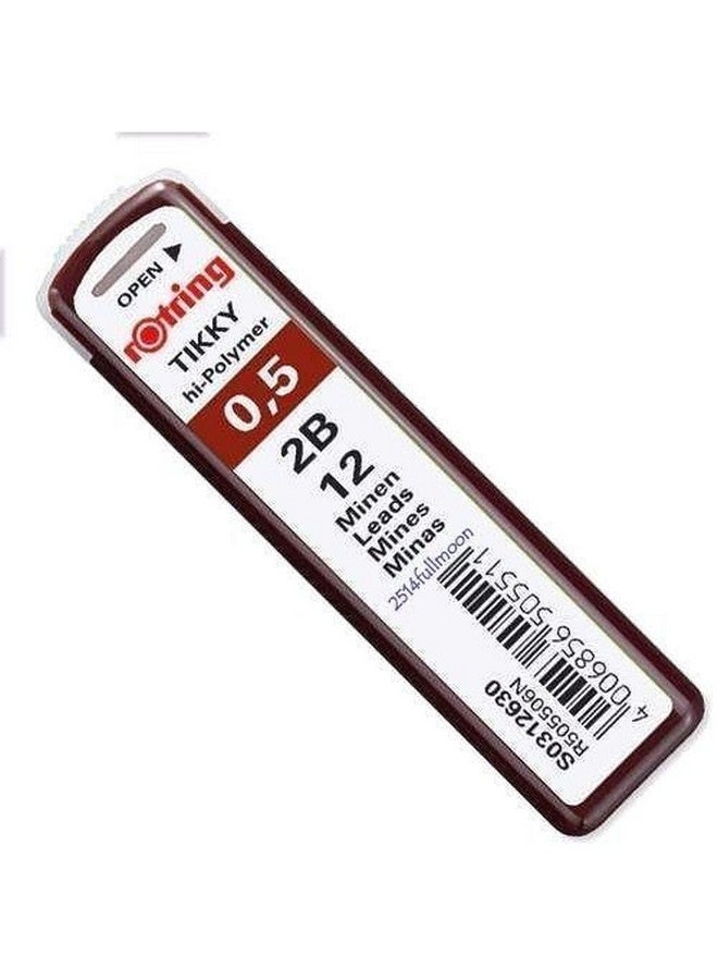 Rotring rOtring Tikky Mechanical Pencil, 0.5mm, Neon Pink Plus 2B Lead Box & Eraser  - Image 5