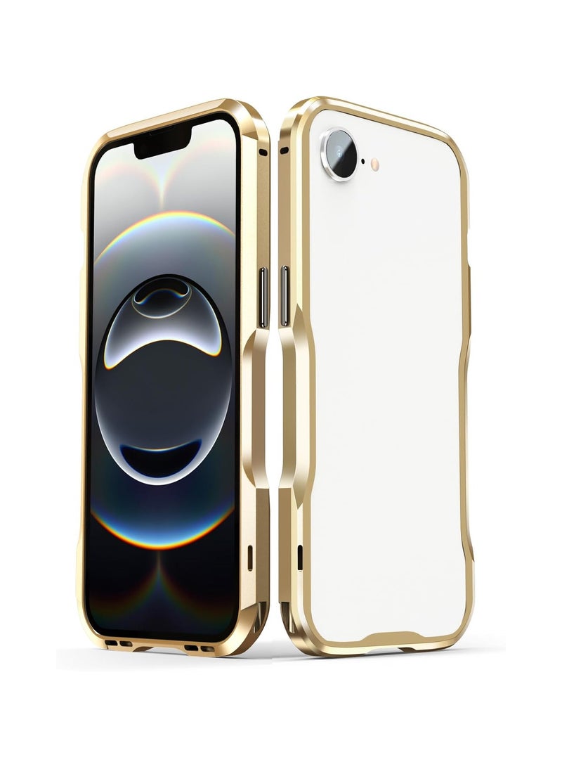 Compatible iPhone 16e 2025 Aluminium Bumper Case Metal Frame Bumper Cover Shock Absorber Slimming Cool Designs 