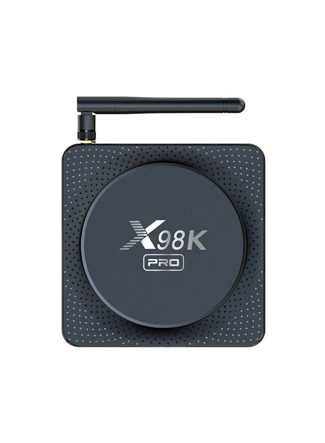 صندوق تلفزيون أندرويد X98K، صندوق أندرويد 4 جيجابايت رام 32 جيجابايت روم، RK3528A رباعي النواة ثنائي واي فاي 2.4 جيجا/5 جيجا ثلاثي الأبعاد فائق الدقة 8K/بلوتوث 5.0/100 ميجا LAN/USB 3.0 HDR10 Ultra HEVC - Image 3