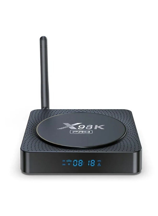 صندوق تلفزيون أندرويد X98K، صندوق أندرويد 4 جيجابايت رام 32 جيجابايت روم، RK3528A رباعي النواة ثنائي واي فاي 2.4 جيجا/5 جيجا ثلاثي الأبعاد فائق الدقة 8K/بلوتوث 5.0/100 ميجا LAN/USB 3.0 HDR10 Ultra HEVC - Image 4