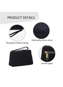YONBEN Canvas Wristlet Bag Purse With Card Slot And Phone Pocket Lightweight & Stylish Passport Holder For Women  - Image 3