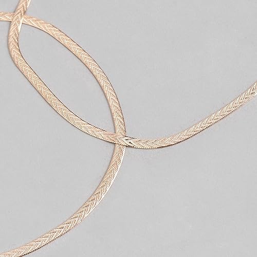 ZAVYA 925 Sterling Silver Rose Gold Plating Braided Abstract Anklets (Pair) | Gift for Women & Girls | With Certificate of Authenticity & 925 Hallmark - Image 5