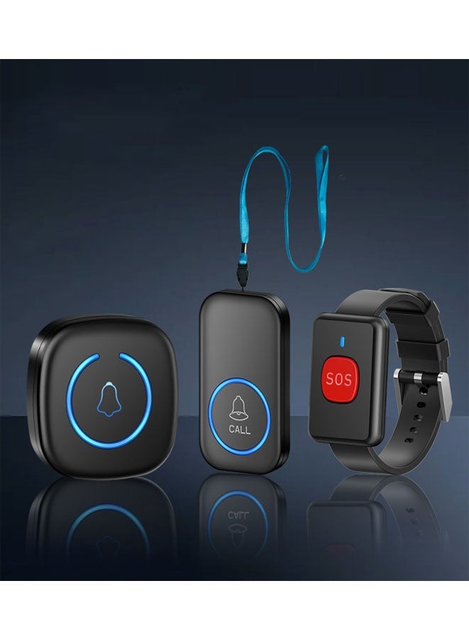 Bukela Pager, Wireless Home Use, One-touch Emergency Alarm, Bedside Distress Signal With Remote Control - Image 1