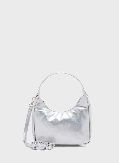 حقيبة كتف بتطريز فراشة