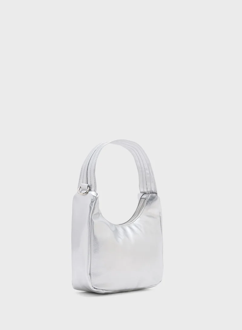 Ginger Butterfly Trim Shoulder Bag