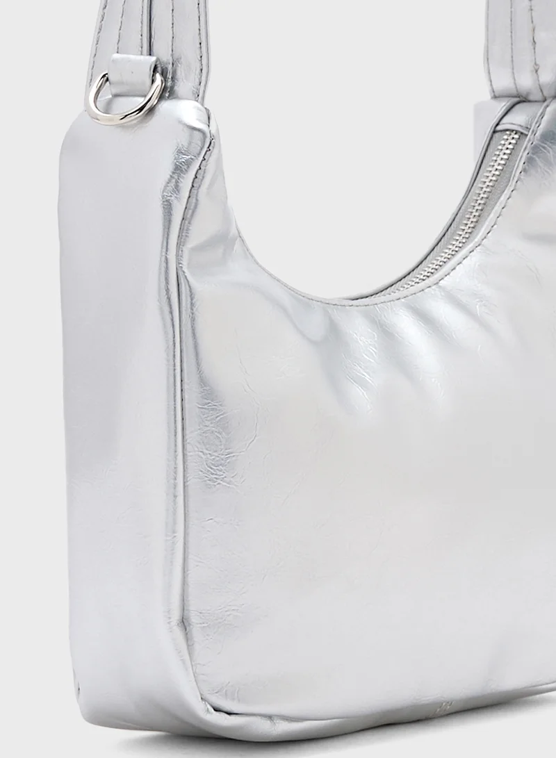 Ginger Butterfly Trim Shoulder Bag