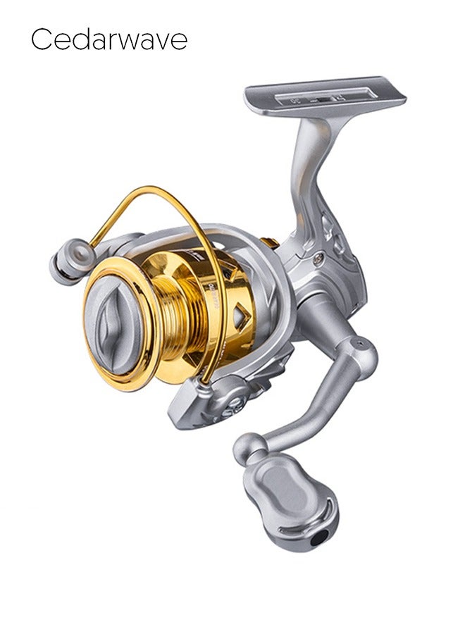 Cedarwave Fishing Spinning Reels, Max 8kg Drag,Metallic Paint High-strength Plastic Frame, Balance and High Stability, Premium Gear System, Smooth Spinning, Foldable, Ready for Freshwater/Seawater fishing, Good Choice for fishing beginner - Image 1