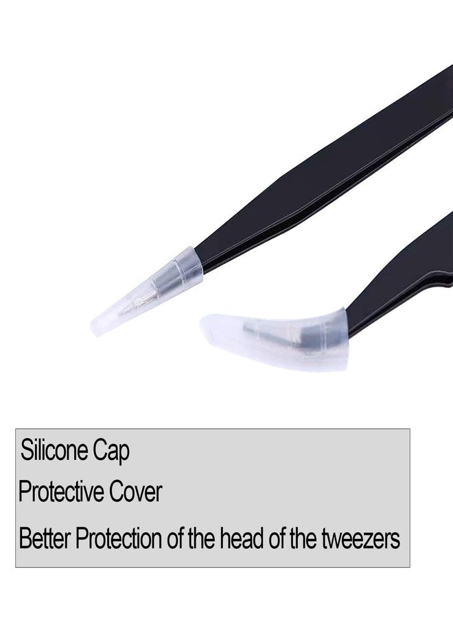 ملاقط ماديا لإزالة الشعر النامي تحت الجلد، ملاقط طبية جراحية ذات رؤوس مدببة حادة، مثالية لإزالة الشظايا والقراد، أسود، تصميم 00، 7، عبوة من قطعتين - Image 5