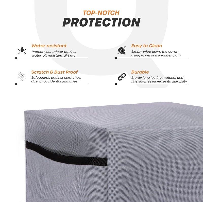 Cranique Dust Proof Printer Cover for Brother Ink Tank DCP-T730DW (Grey) - Image 2