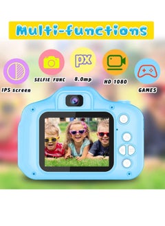 Generic Instant Camera X-T4 Selfie Camera Birthday Gifts for Kids Girls 3-9 Years 8 with 32GB SD Card (Blue)  - Image 2