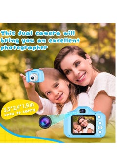 Generic Instant Camera X-T4 Selfie Camera Birthday Gifts for Kids Girls 3-9 Years 8 with 32GB SD Card (Blue)  - Image 3