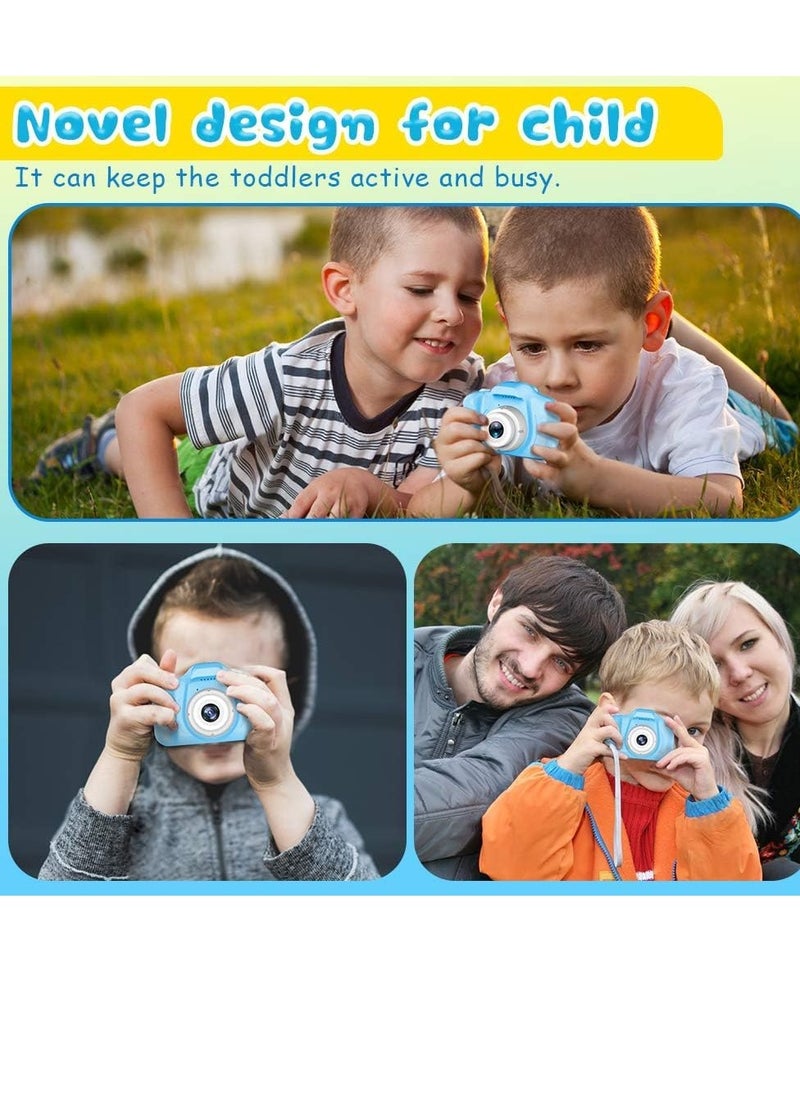 Generic - Instant Camera X-T4 Selfie Camera Birthday Gifts for Kids Girls 3-9 Years 8 with 32GB SD Card (Blue) - Image 1