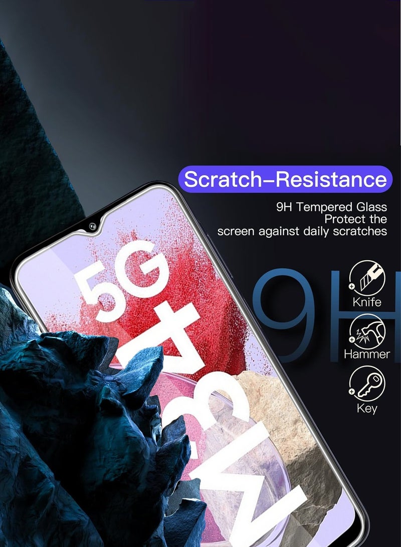 Techie حماية شاشة من الزجاج المقسى HD لجهاز سامسونج جالاكسي M34 5G 2023 - مضاد للتأثيرات مضاد للفقاعات صلابة 9H سمك 0.33 مم حواف مدورة تركيب سهل - Image 3