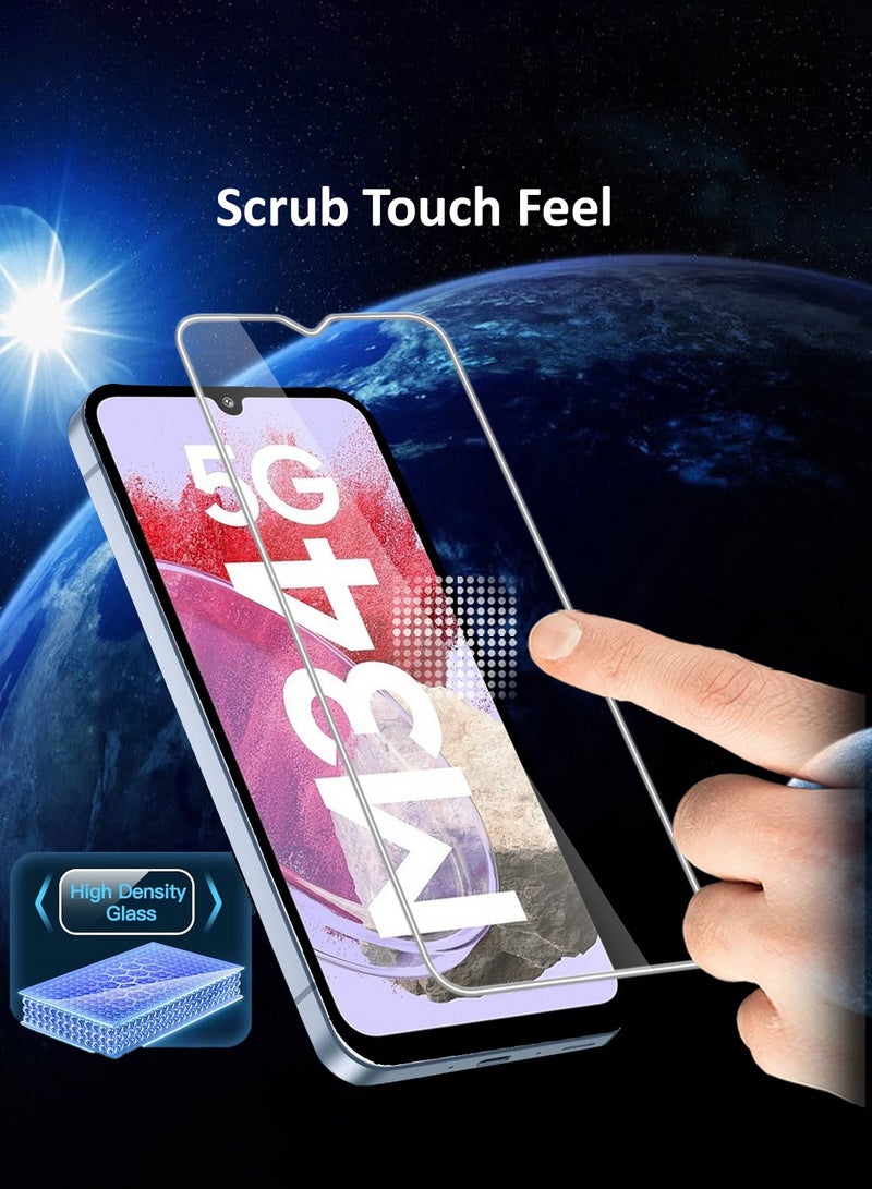 Techie حماية شاشة من الزجاج المقسى HD لجهاز سامسونج جالاكسي M34 5G 2023 - مضاد للتأثيرات مضاد للفقاعات صلابة 9H سمك 0.33 مم حواف مدورة تركيب سهل - Image 4