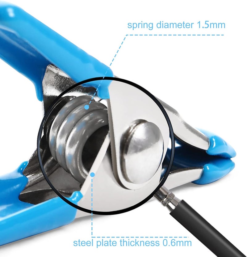 FASTORS Small Spring Clamps for Woodworking,Backdrop Clips,Mini Clamps for Crafts,Photography Studio and Muslin Backdrop,Metal Heavy Duty 2Inch 30PCS - Image 5