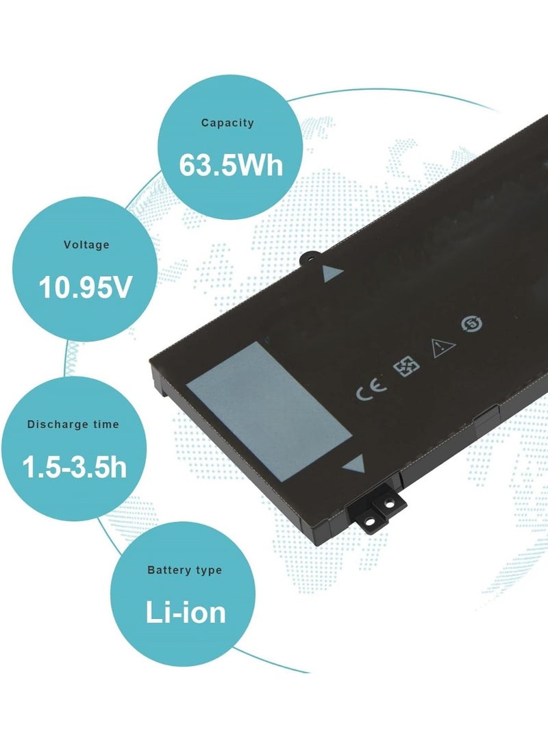 1F22N Replacement Laptop Battery, 60Wh 15.2V Rechargeable Li-Ion 4-Cell Battery for Compatible Laptop Models - Image 4