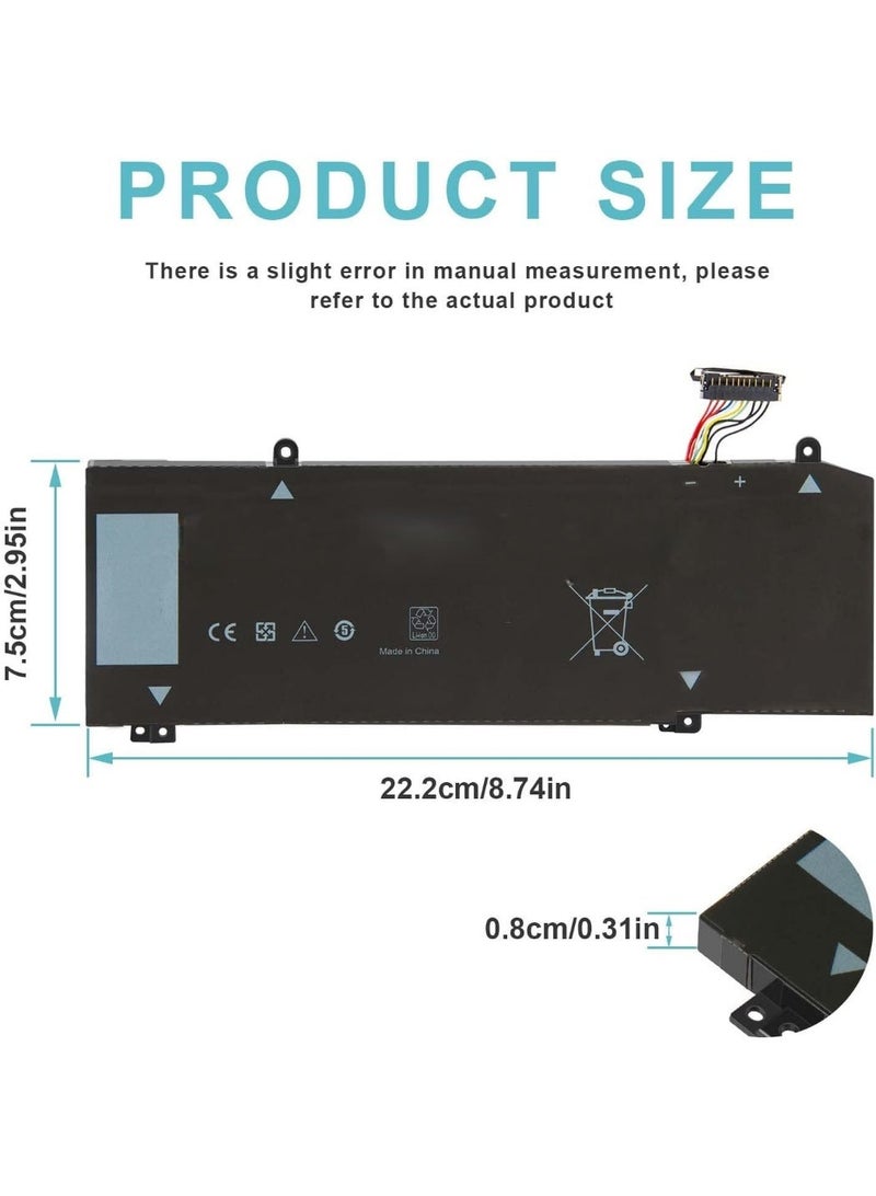 1F22N Replacement Laptop Battery, 60Wh 15.2V Rechargeable Li-Ion 4-Cell Battery for Compatible Laptop Models - Image 3