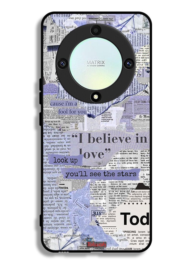 Tolwak Honor X9a Protective Case Cover Newspaper Pieces - Image 1