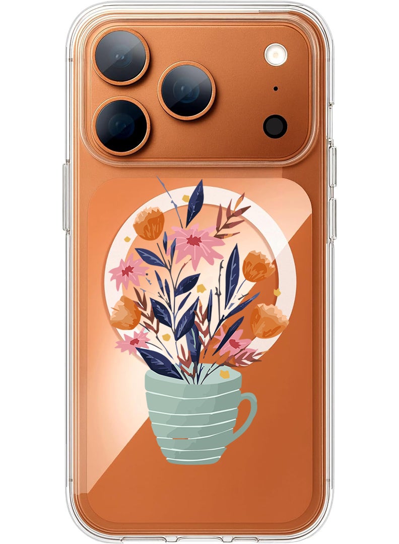 Theodor Magnetic Case for Apple iPhone 17 Pro Compatible with MagSafe Wireless Charging, Shockproof Phone Bumper Cover - Cute Cat Birthday - Image 1