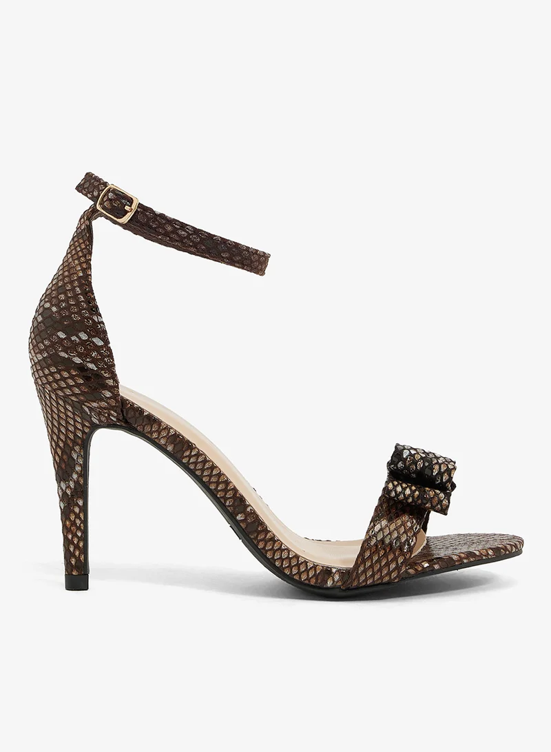 Anne Michelle High Heel Sandal With Bow