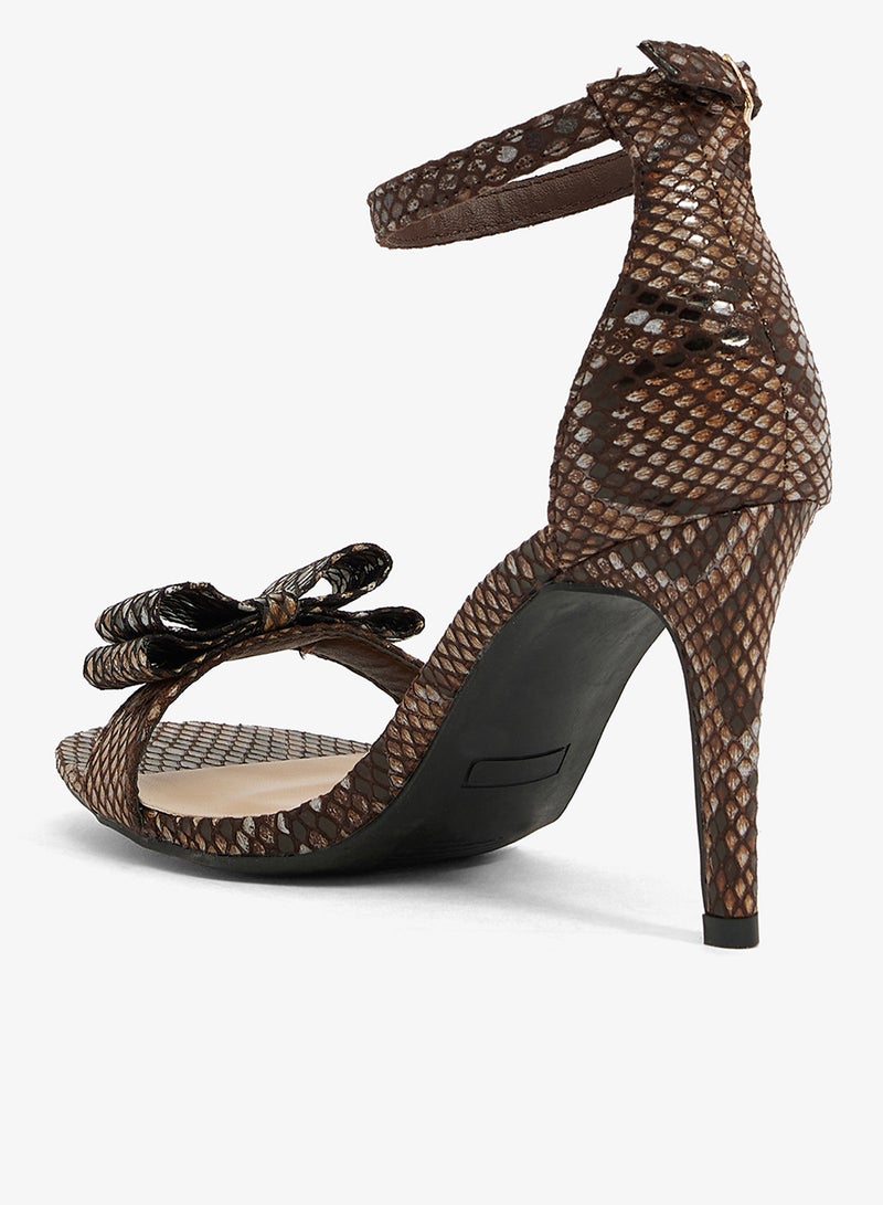 آن ميشيل صندل بكعب عالٍ مع فيونكة - Image 3