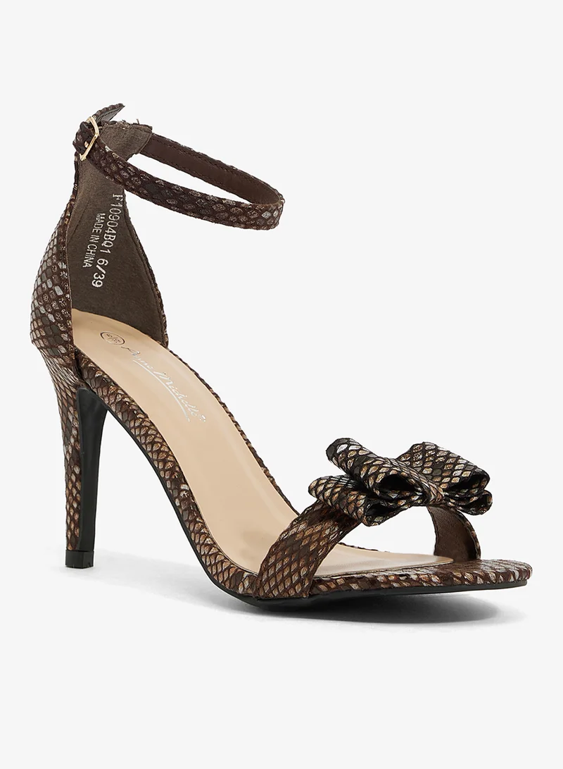 Anne Michelle High Heel Sandal With Bow