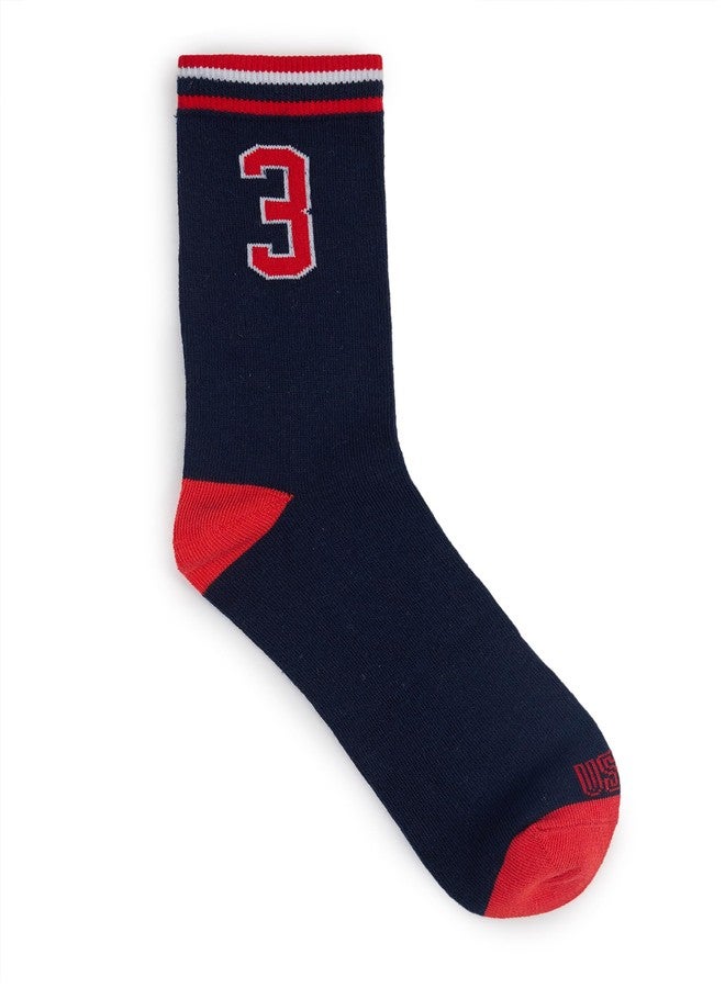 U.S. POLO ASSN. Kids Mid-Calf Length KS003 Cotton Stretch Socks - Pack Of 3 - Image 5