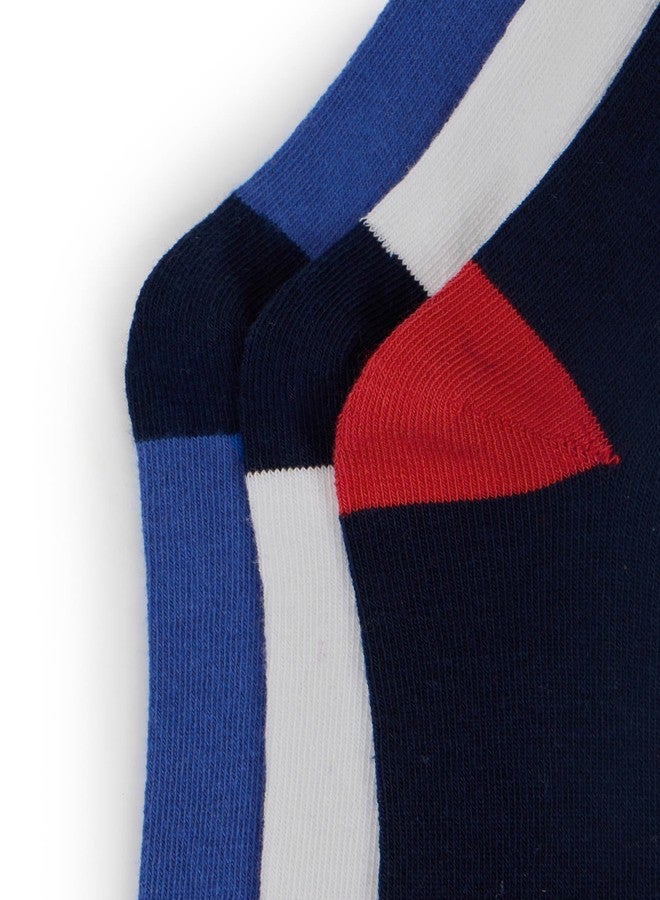 U.S. POLO ASSN. Kids Mid-Calf Length KS003 Cotton Stretch Socks - Pack Of 3 - Image 3